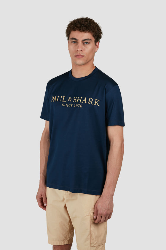 Paul & Shark - T-shirt manches courtes logo métallique