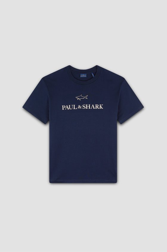 Paul & Shark - T-shirt manches courtes logo métallique