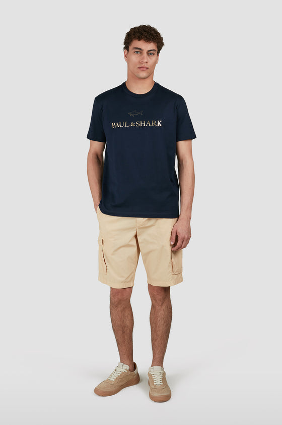 Paul & Shark - T-shirt manches courtes logo métallique