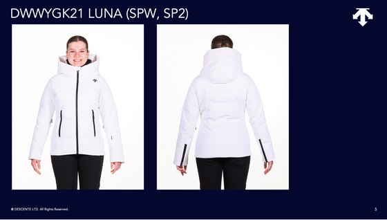 DESCENTE - Luna - Manteau de ski pour femme doublé duvet