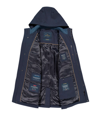 Paul & Shark - Carcoat Typhoon Re-4X4 STRETCH avec détails de suède