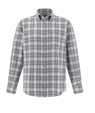 Paul & Shark - Chemise en flanelle de coton à motif à carreaux