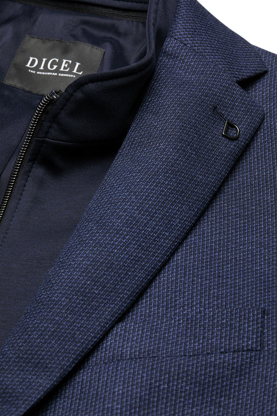 Digel - Earl-ST - Modern Fit - Veston de jersey avec insertion détachable