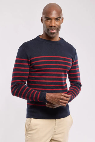 Armor-Lux - Goulenez - Pull rayé de laine merinos