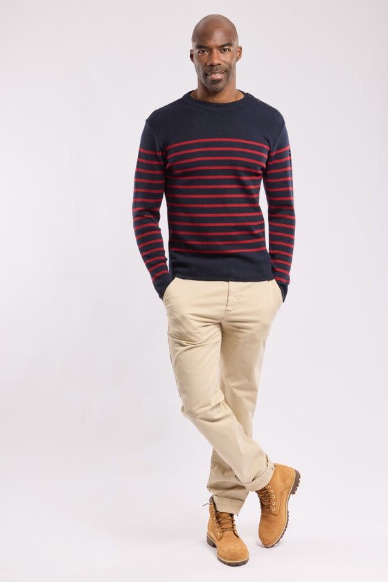 Armor-Lux - Goulenez - Pull rayé de laine merinos