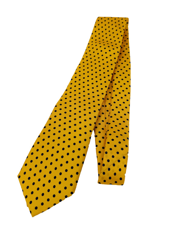 Hemley - Cravate de soie à pois
