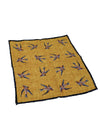 Hemley - Mouchoir de poche en soie motif oiseaux