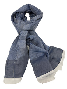  Hemley - Foulard motif feuillage de coton et polyester