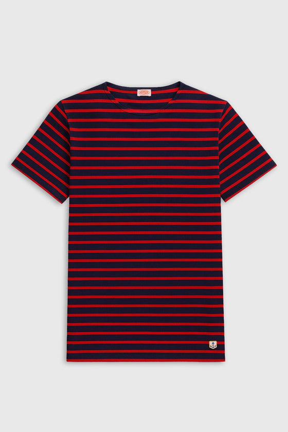 Armor-Lux - Hoëdic - Marinière coton léger manches courtes pour homme