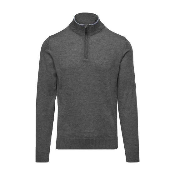 Emanuel Berg - Chandail col zip de laine mérinos extrafine