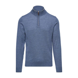 Emanuel Berg - Chandail col zip de laine mérinos extrafine