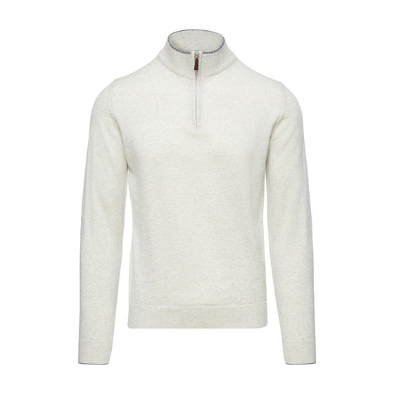 Emanuel Berg - Chandail col zip de laine mérinos extrafine