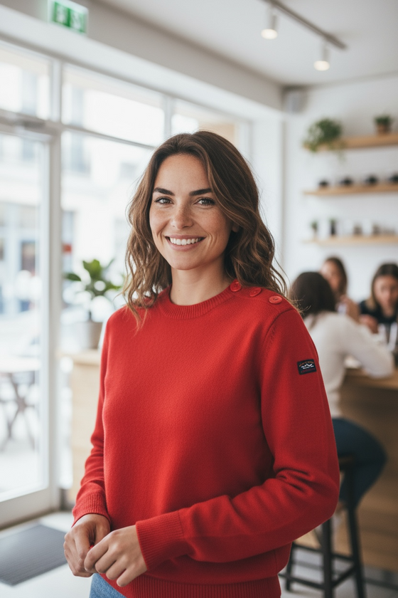 Paul & Shark Ladies - Chandail col rond de laine Bretagne