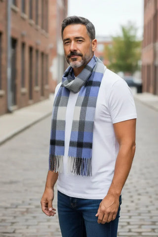 Hemley - Foulard à carreaux de cachemire