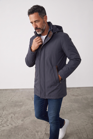 Paul & Shark - Carcoat Typhoon Re-4X4 STRETCH avec détails de suède