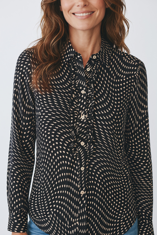 VLT's by Valentina's - 25-520 - Blouse à motifs manches longues de viscose
