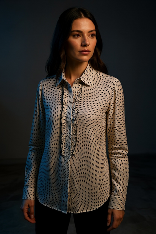 VLT's by Valentina's - 25-520 - Blouse à motifs manches longues de viscose