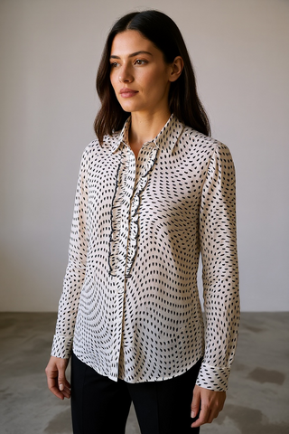 VLT's by Valentina's - 25-520 - Blouse à motifs manches longues de viscose