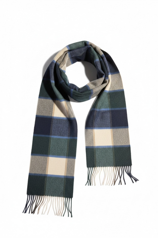 Hemley - Foulard à carreaux de laine et cachemire