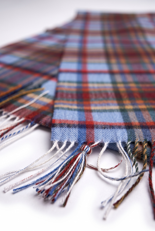 Hemley - Foulard à carreaux de laine et cachemire