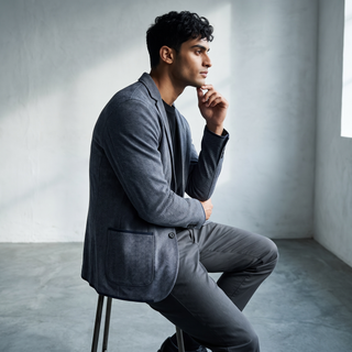 Emanuel Berg - Cardigan Jaquard Premium Swacket Laine Mérinos Extrafine