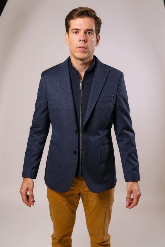 Digel - Earl-ST - Modern Fit - Veston de jersey avec insertion détachable