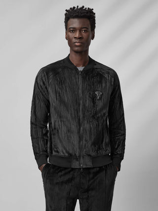John Varvatos - Salvator Crinkled Velour Bomber
