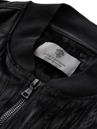 John Varvatos - Salvator Crinkled Velour Bomber