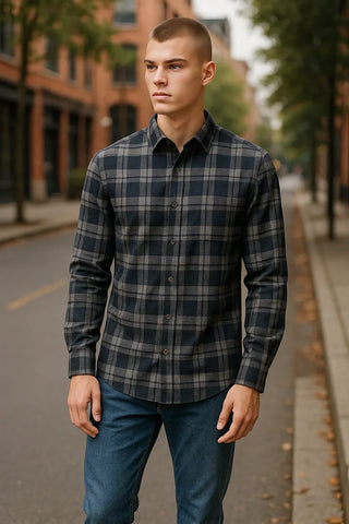 Bugatchi - James - Chemise manches longues à carreaux