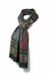 Hemley - Foulard floral de laine et cachemire