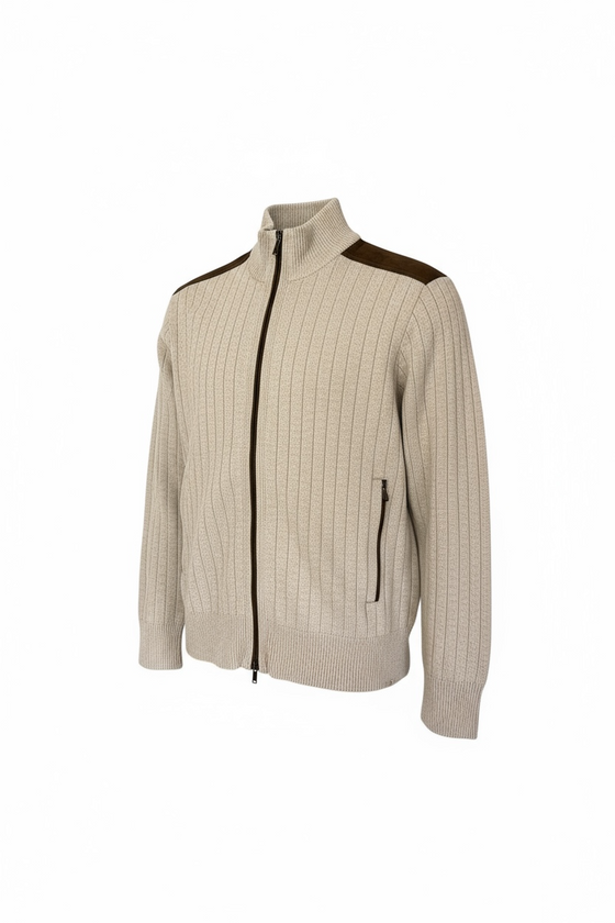 Paul & Shark - Cardigan zip de laine et cachemire