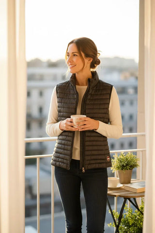 Colmar - Veste sans-manches Woven Deluxe de duvet matelassé pour femme