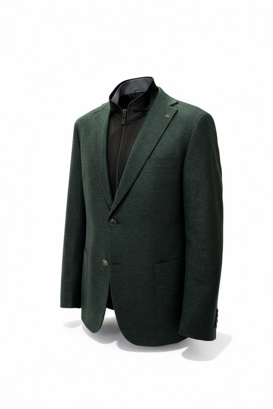 Digel - Earl-ST - Modern Fit - Veston de jersey le laine avec insertion détachable