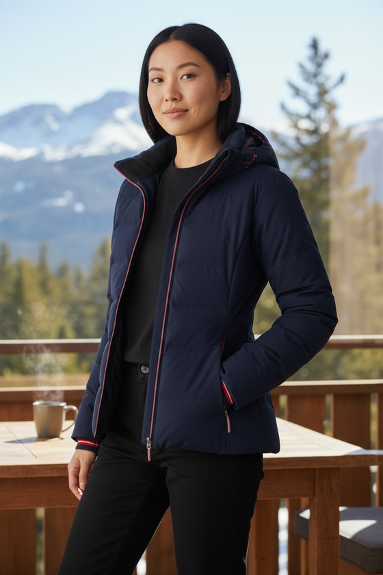 DESCENTE - Jolie - Manteau de ski pour femme doublé duvet