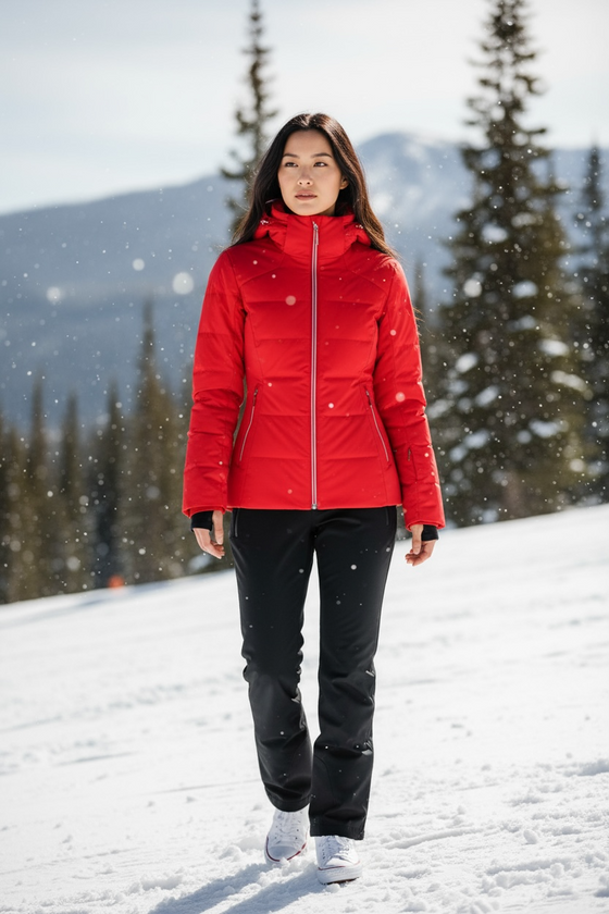 DESCENTE - Jolie - Manteau de ski pour femme doublé duvet