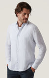 34 Heritage - Linen Chambray Shirt Chalk
