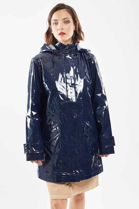 Armor-Lux - Ciré Brillant Doublé Laine Polaire pour Femme - LE CAPITAINE D'A BORD