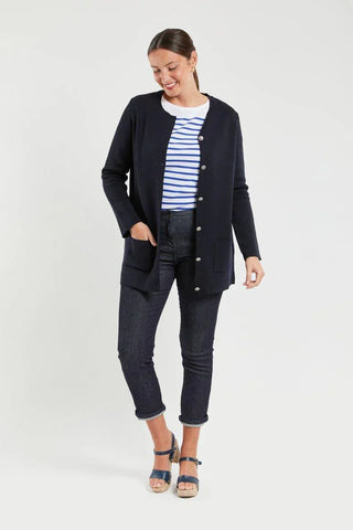 Armor-Lux - Mellac - Cardigan long de laine - LE CAPITAINE D'A BORD