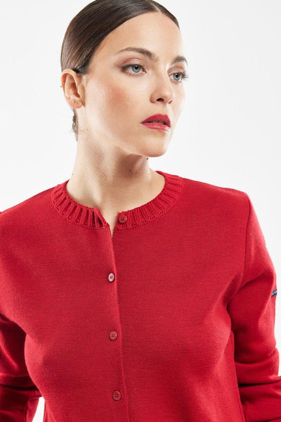 Armor-Lux - Ressac - Cardigan col rond de laine - LE CAPITAINE D'A BORD