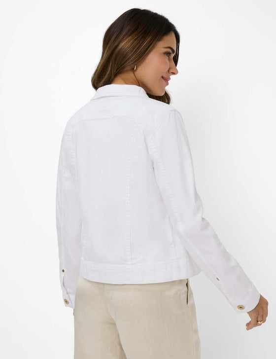 BRAX - Miami - Blouson de jeans extensible - Blanc