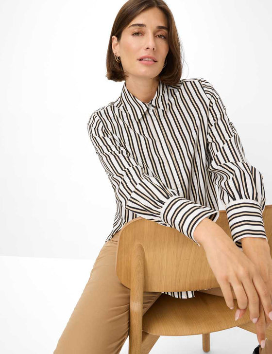 BRAX - Vic - Blouse de viscose à rayures