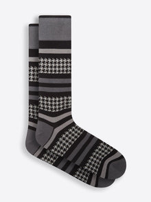  Bugatchi - Bas de coton doux et cachemire pied-de-poule - LE CAPITAINE D'A BORD