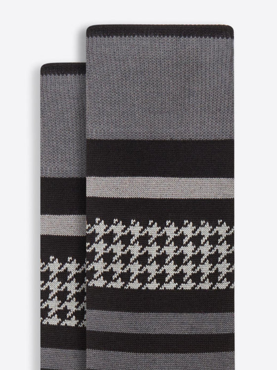 Bugatchi - Bas de coton doux et cachemire pied-de-poule - LE CAPITAINE D'A BORD