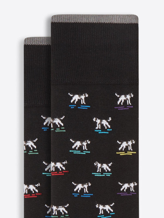 Bugatchi - Bas de coton mercerisé chiens - LE CAPITAINE D'A BORD