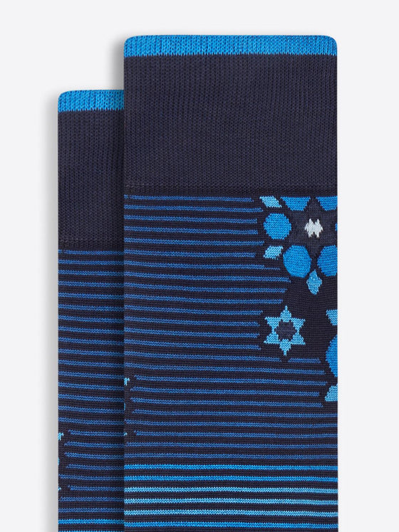 Bugatchi - Bas de coton mercerisé flocons - LE CAPITAINE D'A BORD