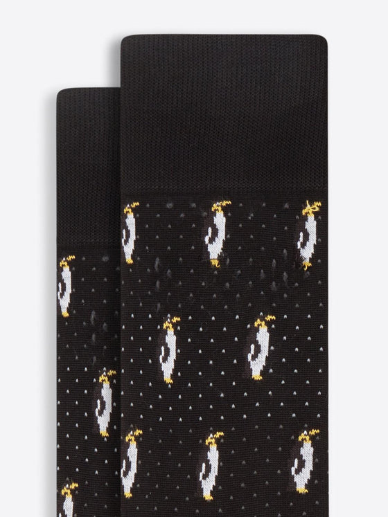 Bugatchi - Bas de coton mercerisé pinguoins - LE CAPITAINE D'A BORD