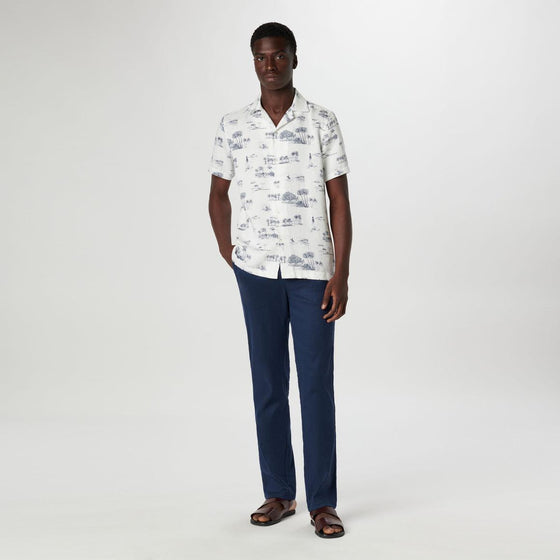 Bugatchi - Chemise à manches courtes Jackson Retro Coastal - LE CAPITAINE D'A BORD