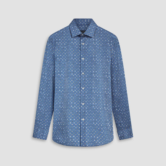 Bugatchi - James - Chemise manches longues balles OoohCotton® - LE CAPITAINE D'A BORD