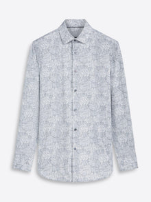  Bugatchi - James - Chemise manches longues feuillages OoohCotton® - LE CAPITAINE D'A BORD