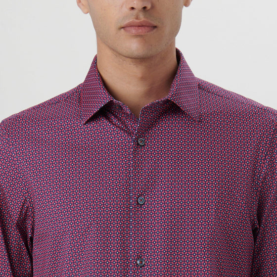 Bugatchi - James - Chemise manches longues florale OoohCotton® - LE CAPITAINE D'A BORD